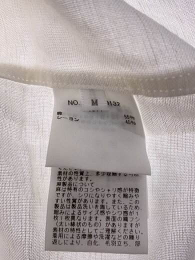 商品画像：半袖シャツ/M/リネン/WHT/4320700132 4