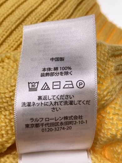 商品画像：ニット・セーター(薄手)/--/コットン/YLW// 4