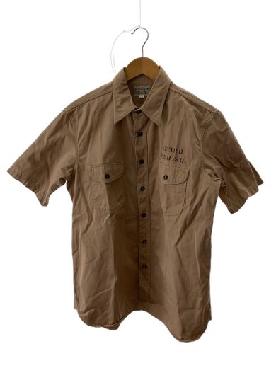 商品画像：半袖シャツ/16.5/コットン/BEG/BR38859/ヘリンボーン 1