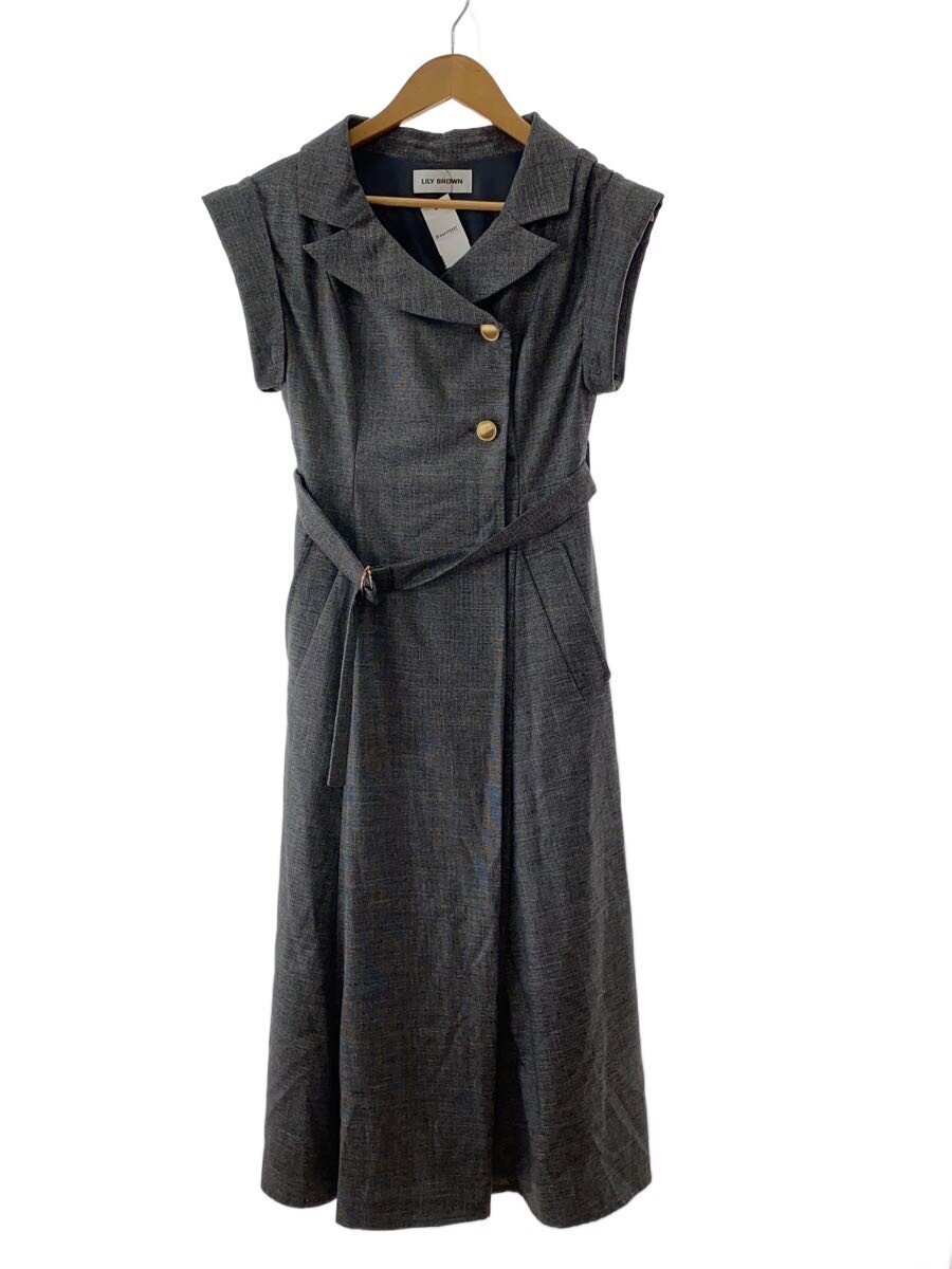 Lily Brown / ワンピース/O/ポリエステル/GRY/無地/LWFO251184