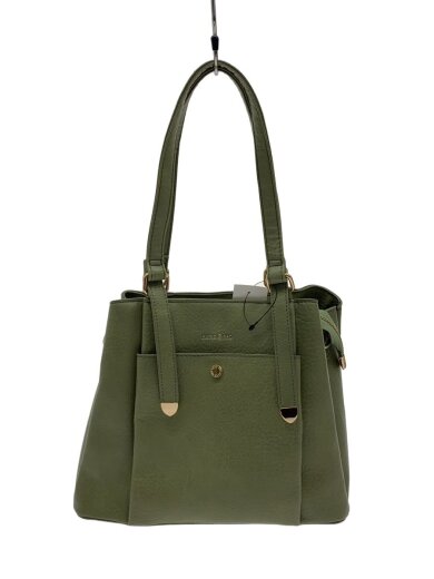 商品画像：ハンドバッグ/フェイクレザー/GRN 1