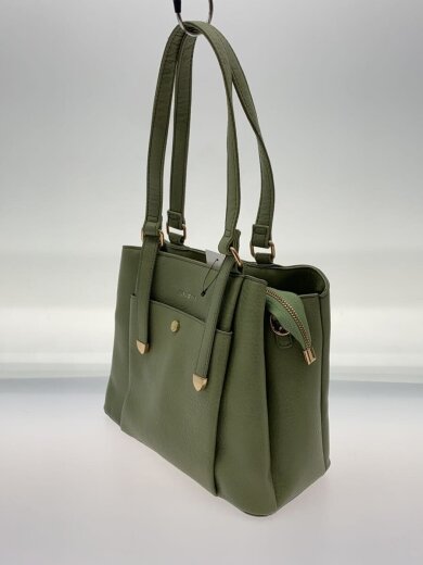 商品画像：ハンドバッグ/フェイクレザー/GRN 2