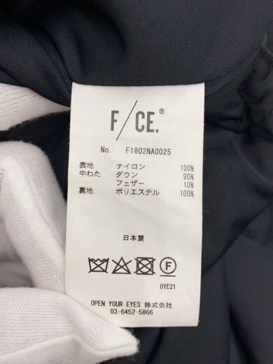 商品画像：エフライトカラーレスロングダウンジャケット/S/ナイロン/BLK/無地/F1802NA0025 5