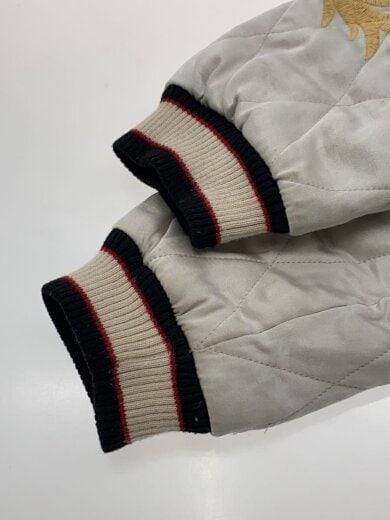 商品画像：スカジャン/L/レーヨン/BLK/キルティング/飛有棲屯/汚れ有// 5