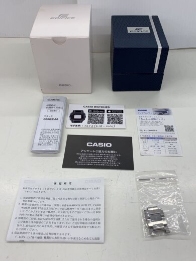 商品画像：ソーラー腕時計_EDIFICE/アナログ/ステンレス/BLK/SLV/? NULL ? 6