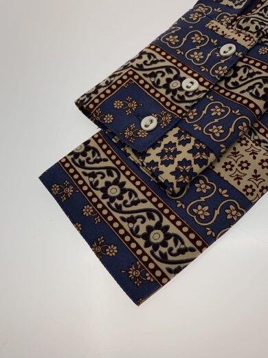 商品画像：Standcollar Paisley Shirts/ブラウス/FREE/ポリエステル/BLU/12020410// 5