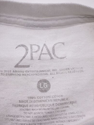 商品画像：2pac/Tシャツ/L/コットン/WHT/プリント// 3
