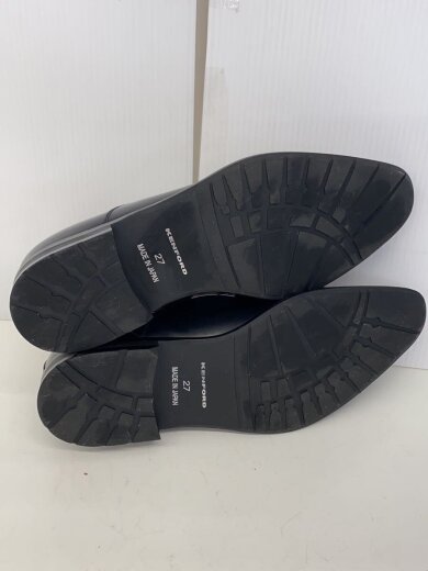商品画像：内羽根ストレートチップ/キャップトゥ/ドレスシューズ/27cm/BLK/レザー 4