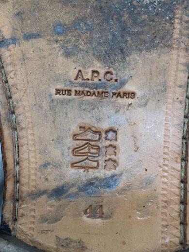 画像：A.P.C.ローファー/44/BLK/コインローファー6