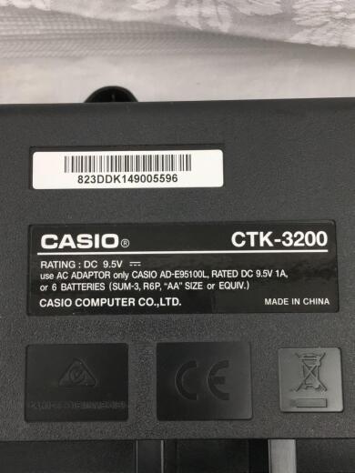 画像：CASIOCTK-3200 キーボード CTK-32009