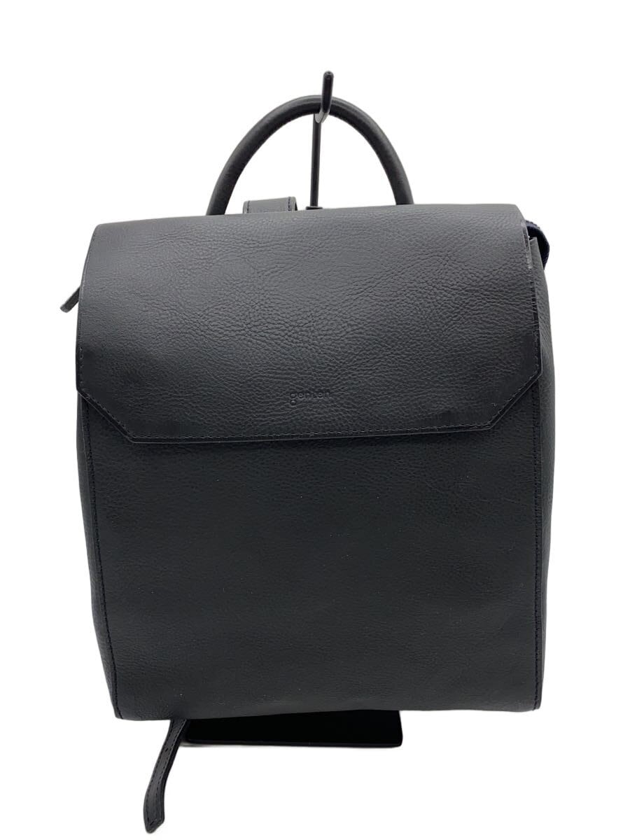 GENTEN / リュック/レザー/BLK