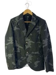 テーラードジャケット/S/ウール/カモフラ
