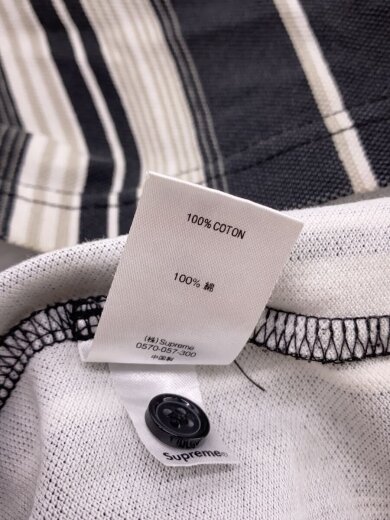 商品画像：ポロシャツ/L/コットン/GRY/ストライプ 4