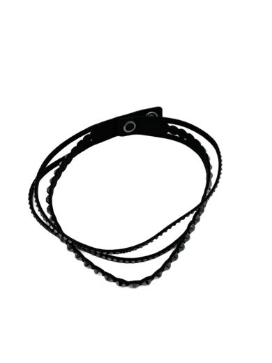 商品画像：ブレスレット/--/カラーストーン/BLK/レディース 1