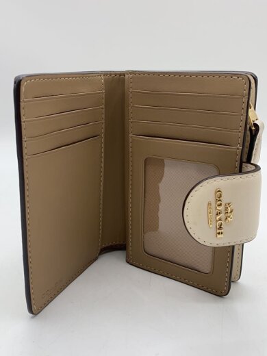 商品画像：2つ折り財布/レザー/BEG/総柄/レディース/C0082 4