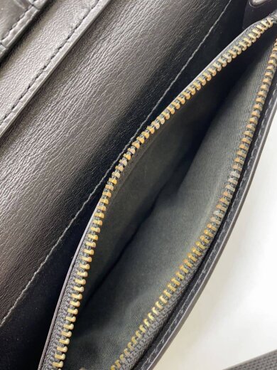 商品画像：長財布/レザー/BLK/総柄/メンズ 5