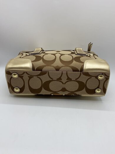 商品画像：ミディアムキャリーオール_ハンプトンズ_シグネチャー_ベージュ/キャンバス/GLD/総柄// 4