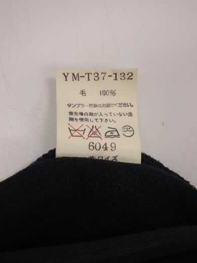 商品画像：ロングスカート/--/ウール/BLK/無地/YM-T37-132 4