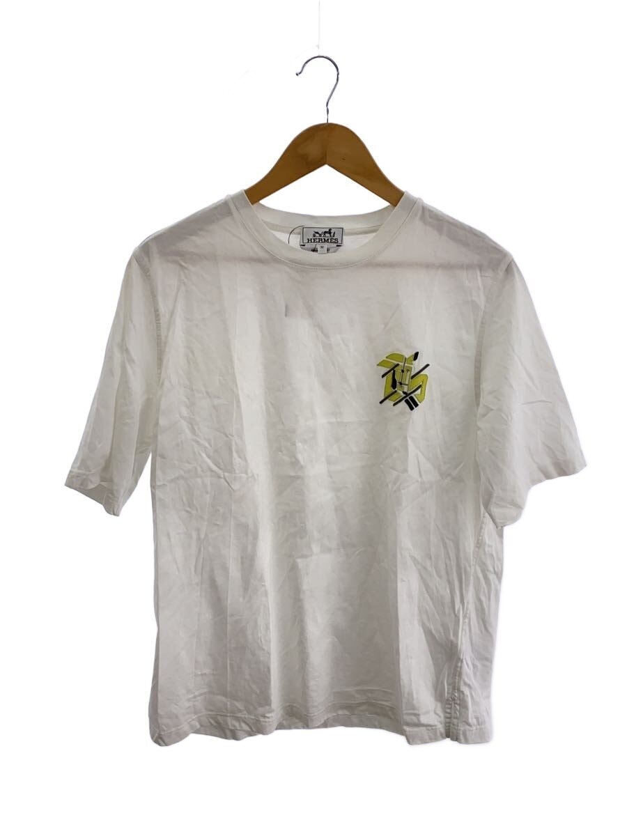 HERMES / Tシャツ/M/コットン/WHT/H357925HA