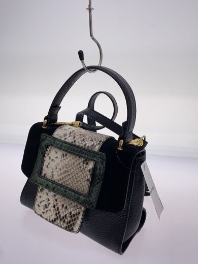 商品画像：ショルダーバッグ/レザー/BLK 2