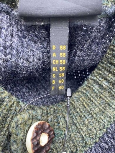 商品画像：カーディガン(厚手)/--/ウール/GRY/無地/71708 4