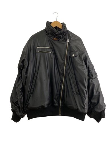 商品画像：ジャケット/M/フェイクレザー/BLK/082450200301-01 1