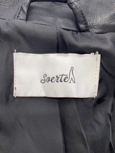 商品画像：レザージャケット・ブルゾン/3/フェイクレザー/BLK/無地 3