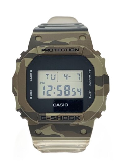 商品画像：クォーツ腕時計/デジタル/ラバー/BLK/GRY/DWE-5610-CAMO 1
