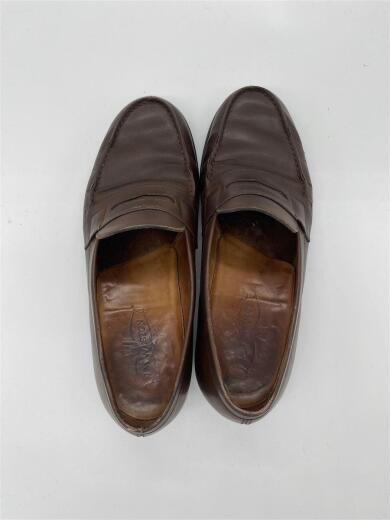 画像：J.M.WESTONローファー/--/ボルドー/レザー/80s/180/シグネチャー/コインローファー/小クラック有4