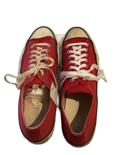 商品画像：Vintage/70s～/チャックテイラー/1つ星/キャンバススニーカー/SIZE:US11/RED/赤 3