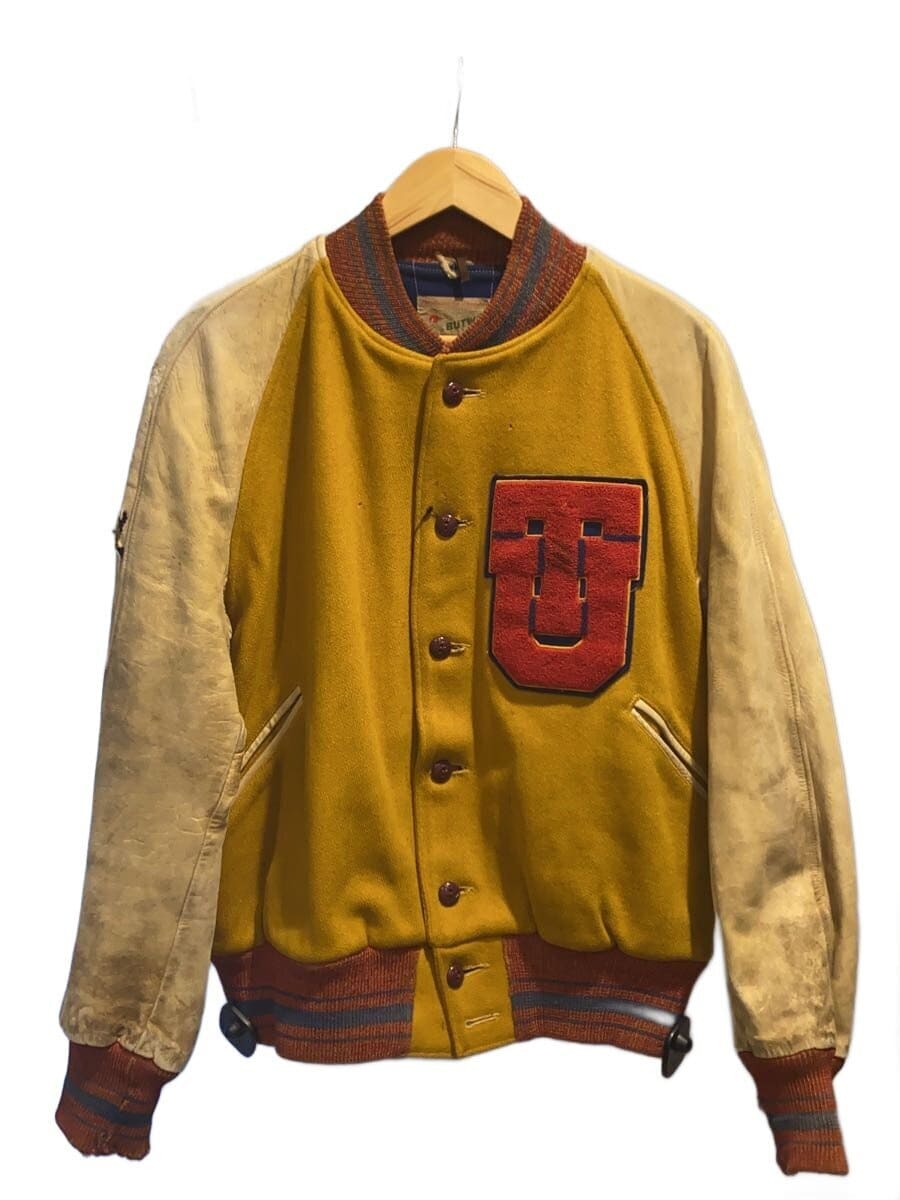 BUTWIN / Vintage/50s/Lettered Jacket/ボタスタ/スタジャン/SIZE:--/マスタードイエロー