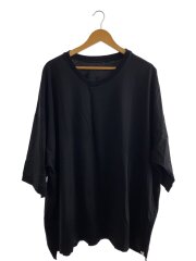 MERCERIZATION JERSFY TUCK NECK BIG TEE/Tシャツ/FREE/コットン/BLK