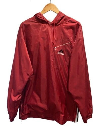 商品画像：OLD adidas/90s～/プルオーバーナイロンパーカー/SIZE:L/RED 1
