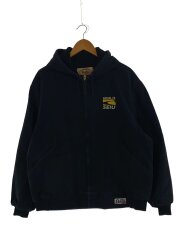 Vintage/90s/Pella/ダックキャンバスジャケット/企業ロゴ刺繍/SIZE:XL/ブラック