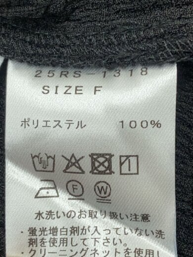 画像：ROSARYMOONFrilly Gown/FREE/ポリエステル/BLK/無地/25RS-13185