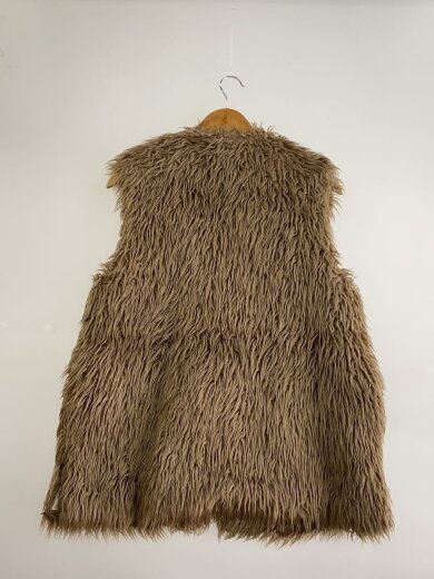 商品画像：V Neck Vest-Acrylic Fur/Curl ファーベスト SIZE:XS ベージュ FK063 2