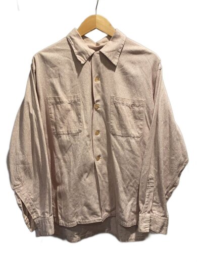 商品画像：Vintage/50s/JOLEN/オープンカラーシャツ/SIZE:17-17.5/コットン/ベージュ/総柄 1