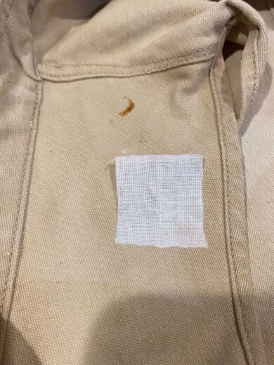 商品画像：French Vintage/ハンティングベスト/針シンチバック/動物ボタン/鳥/コットン/ベージュ 6