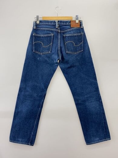 商品画像：鬼デニム22oz天然藍歌舞伎耳セミタイトストレート「575」セルビッジデニム 実寸W31 2