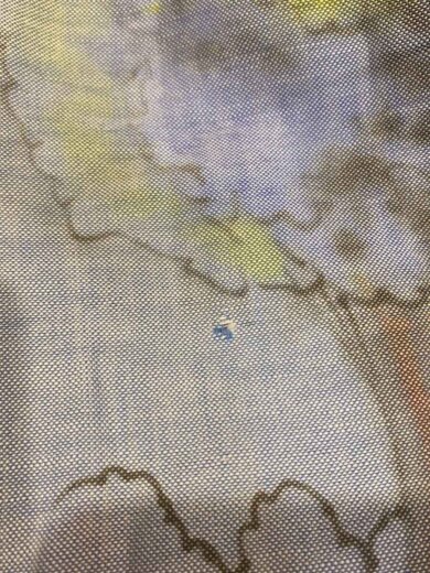 商品画像：Vintage/60s～/長袖ワークシャツ/マチ付き/バックプリント/コットン/ブルー// 9