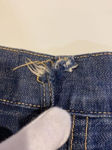 商品画像：Vintage/デニムパンツ/キッズサイズ/W24inch×L26inch/GRIPPER ZIPPER 9