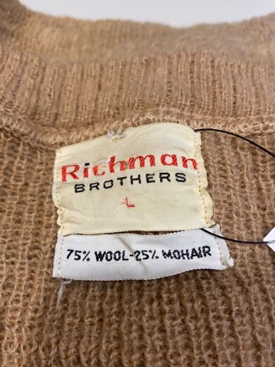 商品画像：Vintage/60s/Richman BROTHERS/Vネックモヘアニットセーター/SIZE:L/ベージュ 3