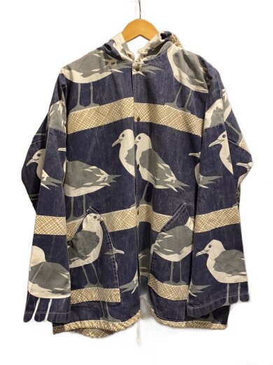 商品画像：Vintage/90s/Michigan Rag Co./ミシガンラグジャケット/SIZE:XL/NVY/総柄 1