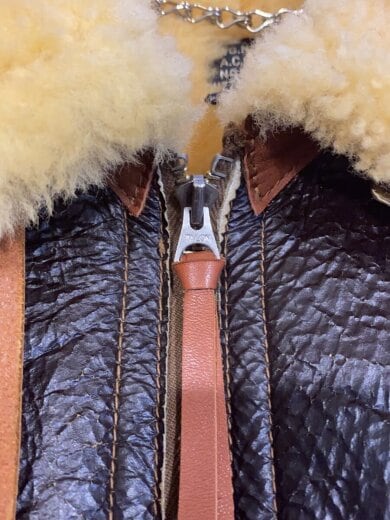 商品画像：B-6 レザーフライトジャケット ムートン No.42-5110-P SIZE:44 ブラウン BR80112 3