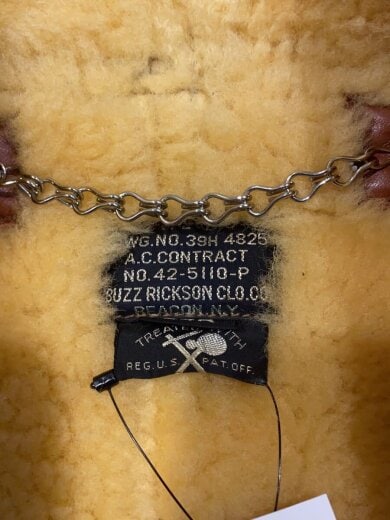 商品画像：B-6 レザーフライトジャケット ムートン No.42-5110-P SIZE:44 ブラウン BR80112 4