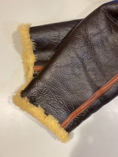 商品画像：B-6 レザーフライトジャケット ムートン No.42-5110-P SIZE:44 ブラウン BR80112 5