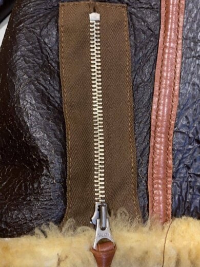 商品画像：B-6 レザーフライトジャケット ムートン No.42-5110-P SIZE:44 ブラウン BR80112 8