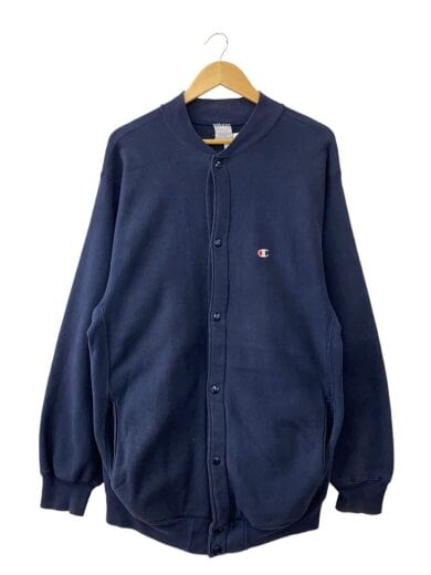 商品画像：Vintage/90s/リバースウィーブ/スナップカーディガン/スウェット/SIZE:XL/ネイビー// 1