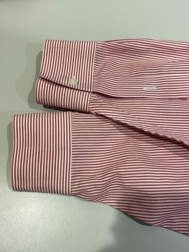商品画像：B.D長袖シャツ/SIZE:16/コットン/RED/ストライプ 5