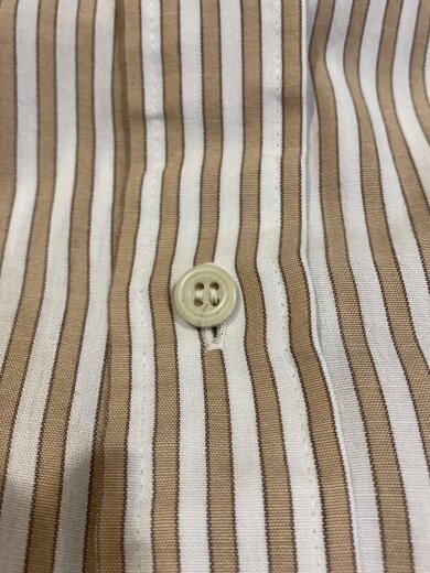 商品画像：Vintage/ENRO/長袖シャツ/SIZE:15.5/コットン/BEG/ストライプ 5